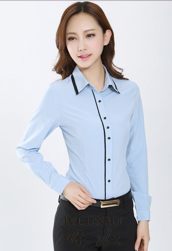 女士長(cháng)袖襯衫定做
