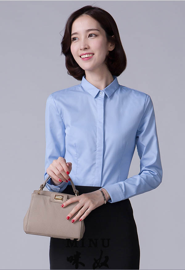 女士長(cháng)袖襯衫定做